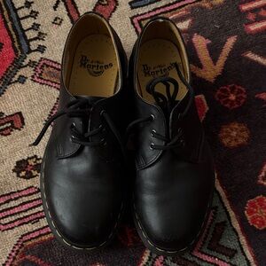 Dr. Martens Black Leather Lace-Up Boots